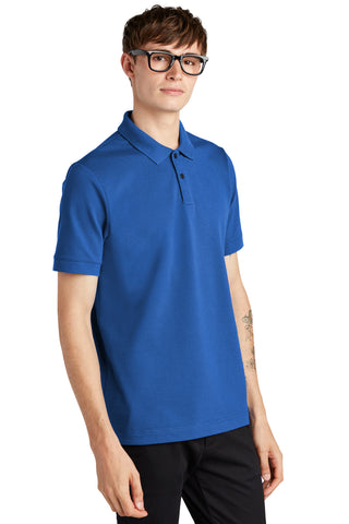 Mercer+Mettle Stretch Heavyweight Pique Polo (Blue Note)