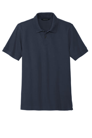 Mercer+Mettle Stretch Heavyweight Pique Polo (Night Navy)