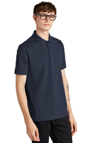 Mercer+Mettle Stretch Heavyweight Pique Polo (Night Navy)