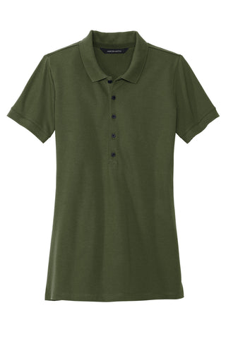 Mercer+Mettle Women's Stretch Heavyweight Pique Polo (Townsend Green)