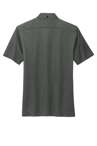 Mercer+Mettle Stretch Pique Full-Button Polo (Anchor Grey Heather)