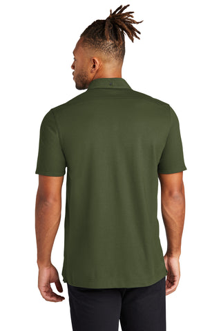 Mercer+Mettle Stretch Pique Full-Button Polo (Townsend Green)