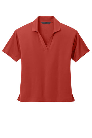 Mercer+Mettle Women's Stretch Jersey Polo (Terracotta)