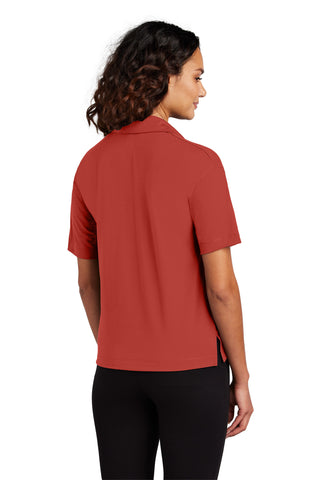 Mercer+Mettle Women's Stretch Jersey Polo (Terracotta)