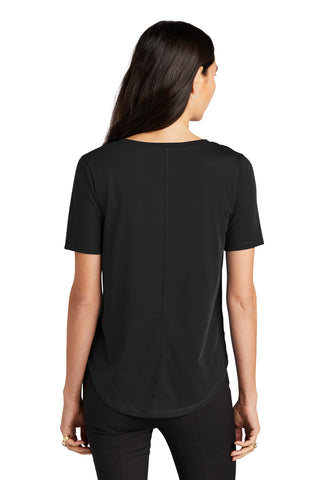 Mercer+Mettle Women's Stretch Jersey Relaxed Scoop (Deep Black)