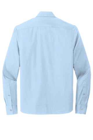 Mercer+Mettle Long Sleeve Stretch Woven Shirt (Air Blue End On End)