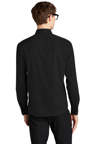 Mercer+Mettle Long Sleeve Stretch Woven Shirt (Deep Black)