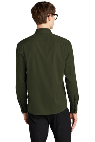 Mercer+Mettle Long Sleeve Stretch Woven Shirt (Townsend Green)