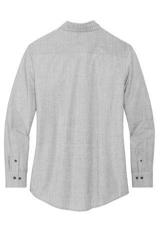 Mercer+Mettle Women's Long Sleeve Stretch Woven Shirt (Gusty Grey End On End)