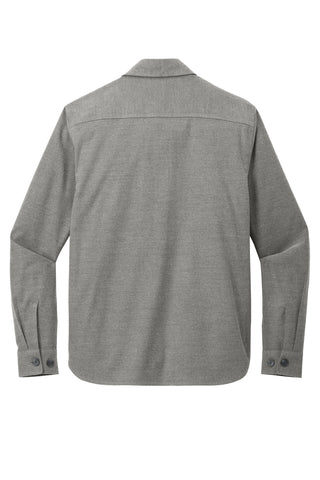 Mercer+Mettle Long Sleeve Twill Overshirt (Light Anchor Grey Heather)