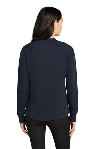 Mercer+Mettle Women's Double-Knit Bomber (Night Navy)