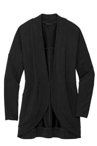 Mercer+Mettle Women's Stretch Open-Front Cardigan (Deep Black)