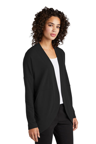 Mercer+Mettle Women's Stretch Open-Front Cardigan (Deep Black)