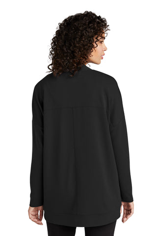 Mercer+Mettle Women's Stretch Open-Front Cardigan (Deep Black)