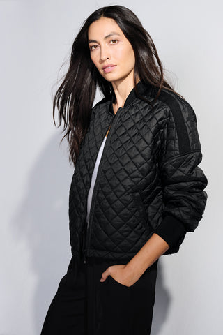 Mercer+Mettle Women's Boxy Quilted Jacket (Deep Black)