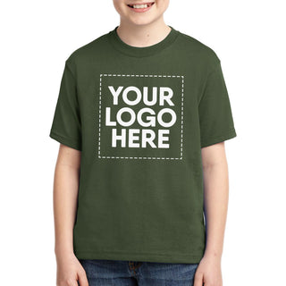 Jerzees Youth Dri-Power 50/50 Cotton/Poly T-Shirt (Military Green)