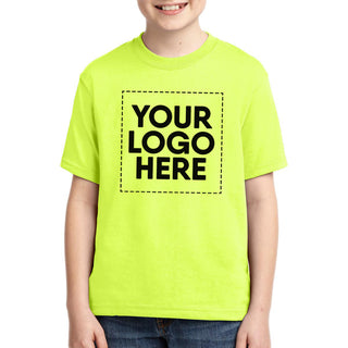 Jerzees Youth Dri-Power 50/50 Cotton/Poly T-Shirt (Safety Green)