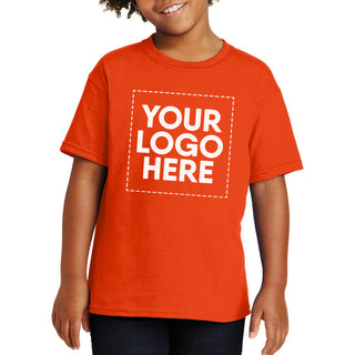 Gildan Youth Heavy Cotton 100% Cotton T-Shirt (Orange)