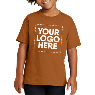 Gildan Youth Heavy Cotton 100% Cotton T-Shirt (Texas Orange)
