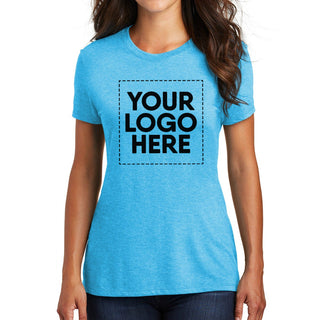 District Women's Perfect Tri Tee (Turquoise Frost)