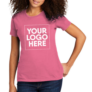 Next Level Apparel Women's Cotton Tee (Hot Pink)