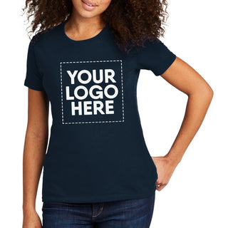 Next Level Apparel Women's Cotton Tee (Midnight Navy)