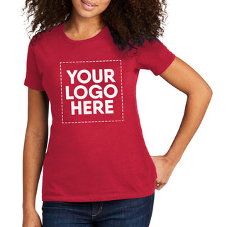 Next Level Apparel Women's Cotton Tee (Red)