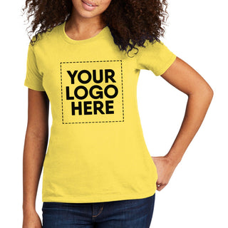 Next Level Apparel Women's Cotton Tee (Vibrant Yellow)