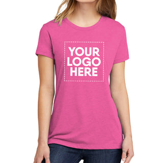 Next Level Apparel Women's CVC Tee (Hot Pink)