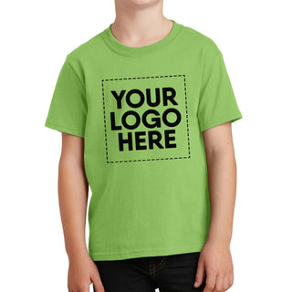 Port & Company Youth Core Cotton Tee (Lime)