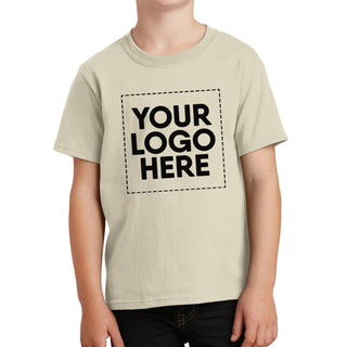 Port & Company Youth Core Cotton Tee (Natural)