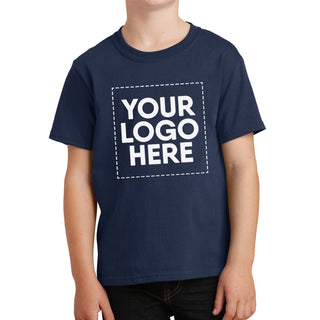 Port & Company Youth Core Cotton Tee (Navy)