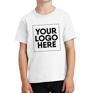 Port & Company Youth Core Cotton Tee (White)