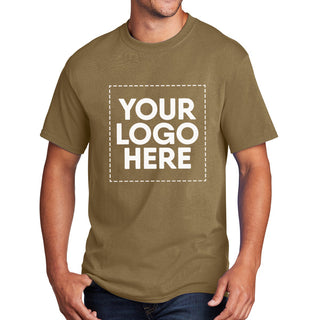 Port & Company Core Cotton Tee (Coyote Brown)