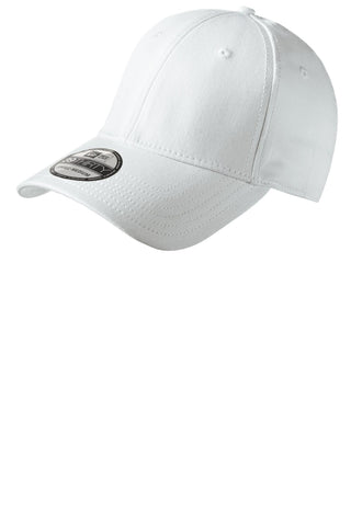 New Era Structured Stretch Cotton Cap (White)