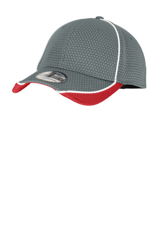 New Era Hex Mesh Cap (Graphite/ Red/ White)