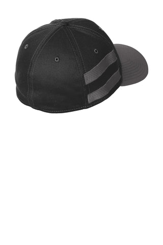 New Era Stretch Cotton Striped Cap (Black/ Graphite)