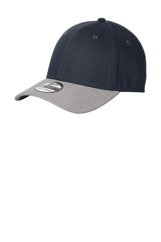New Era Stretch Cotton Striped Cap (Deep Navy/ Grey)