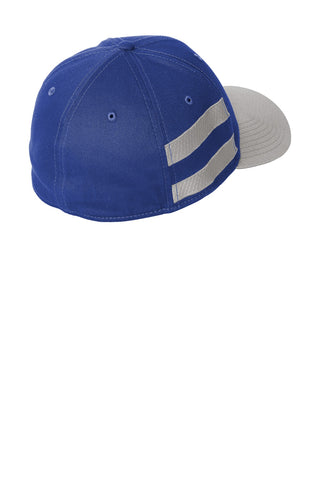 New Era Stretch Cotton Striped Cap (Royal/ Grey)