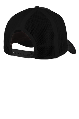 New Era Snapback Trucker Cap (Black/ Black)