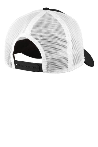 New Era Snapback Trucker Cap (Black/ White)