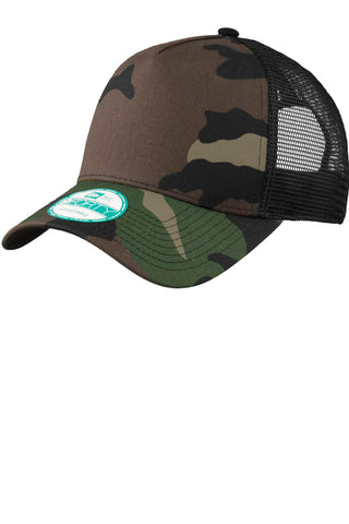 New Era Snapback Trucker Cap (Camo/ Black)