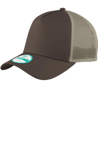 New Era Snapback Trucker Cap (Chocolate/ Khaki)