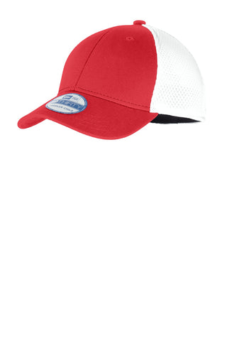 New Era Youth Stretch Mesh Cap (Scarlet Red/ White)