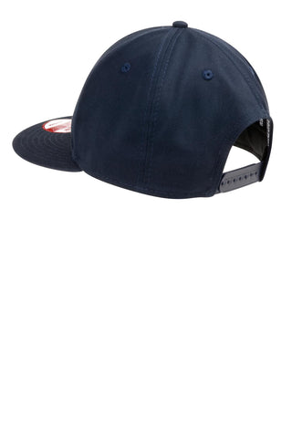 New Era Flat Bill Snapback Cap (Deep Navy)