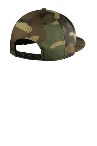 New Era Flat Bill Snapback Cap (Camo)