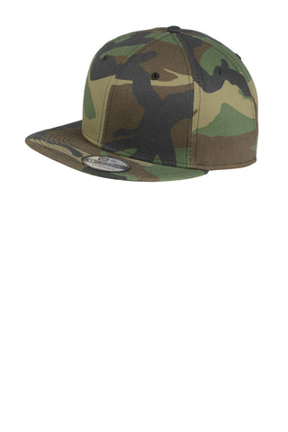 New Era Flat Bill Snapback Cap (Camo)