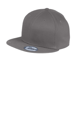 New Era Flat Bill Snapback Cap (Charcoal)