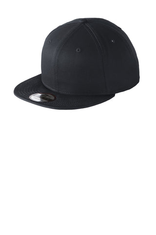 New Era Flat Bill Snapback Cap (Dark Navy)