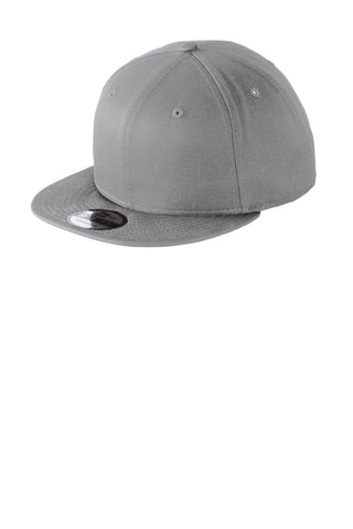 New Era Flat Bill Snapback Cap (Grey)